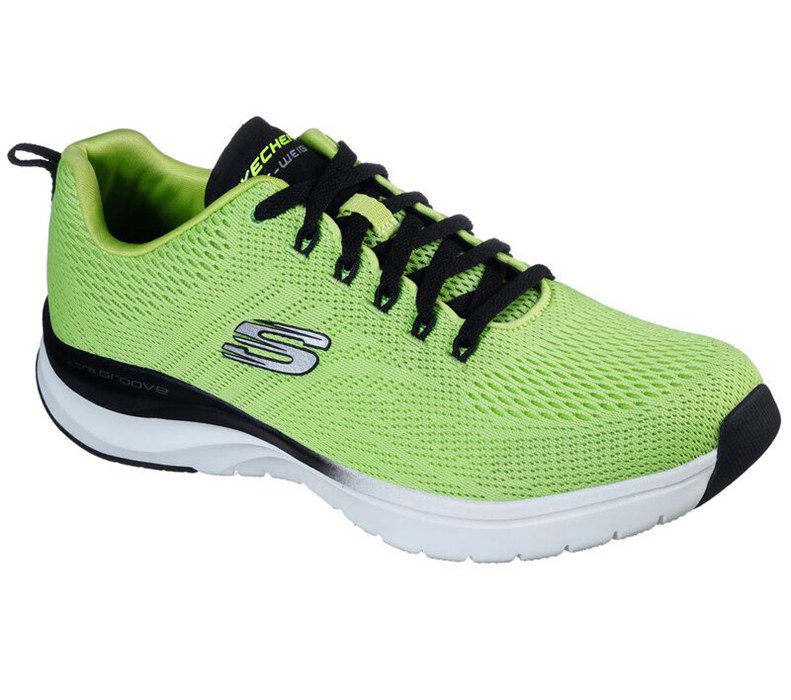 Skechers Ultra Groove - Templar - Mens Sneakers Black/Light Green [AU-UY1101]